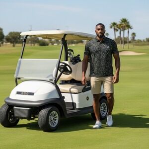 Rhoback Mens XXXL Splatter Paint Performance Polo Shirt Black Yellow PP0038